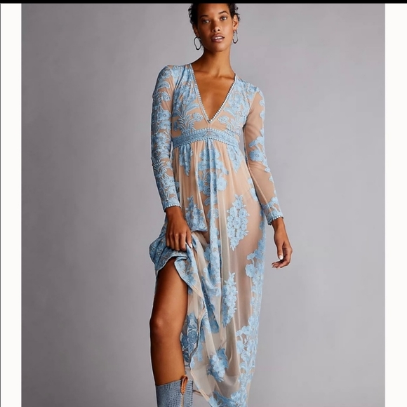 Free people love for lemons TemeculaDress size large nwts